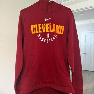 Nike Red Cleveland Basketball Hoodie